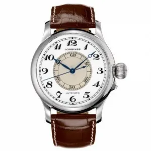 LONGINES WATCH The Longines Weems Second-Sectioning Watch 47.5mm Automatic White Steel L2.713.4.13.0