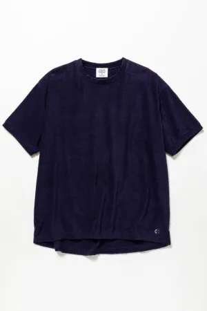 Loose Fit Relax T-Shirt - Navy Organic Cotton Pile