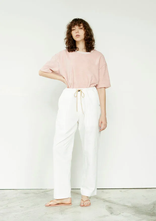 Loose Fit Relax T-Shirt - Pink Organic Cotton Pile