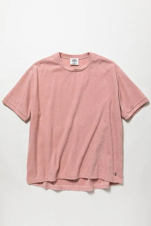 Loose Fit Relax T-Shirt - Pink Organic Cotton Pile