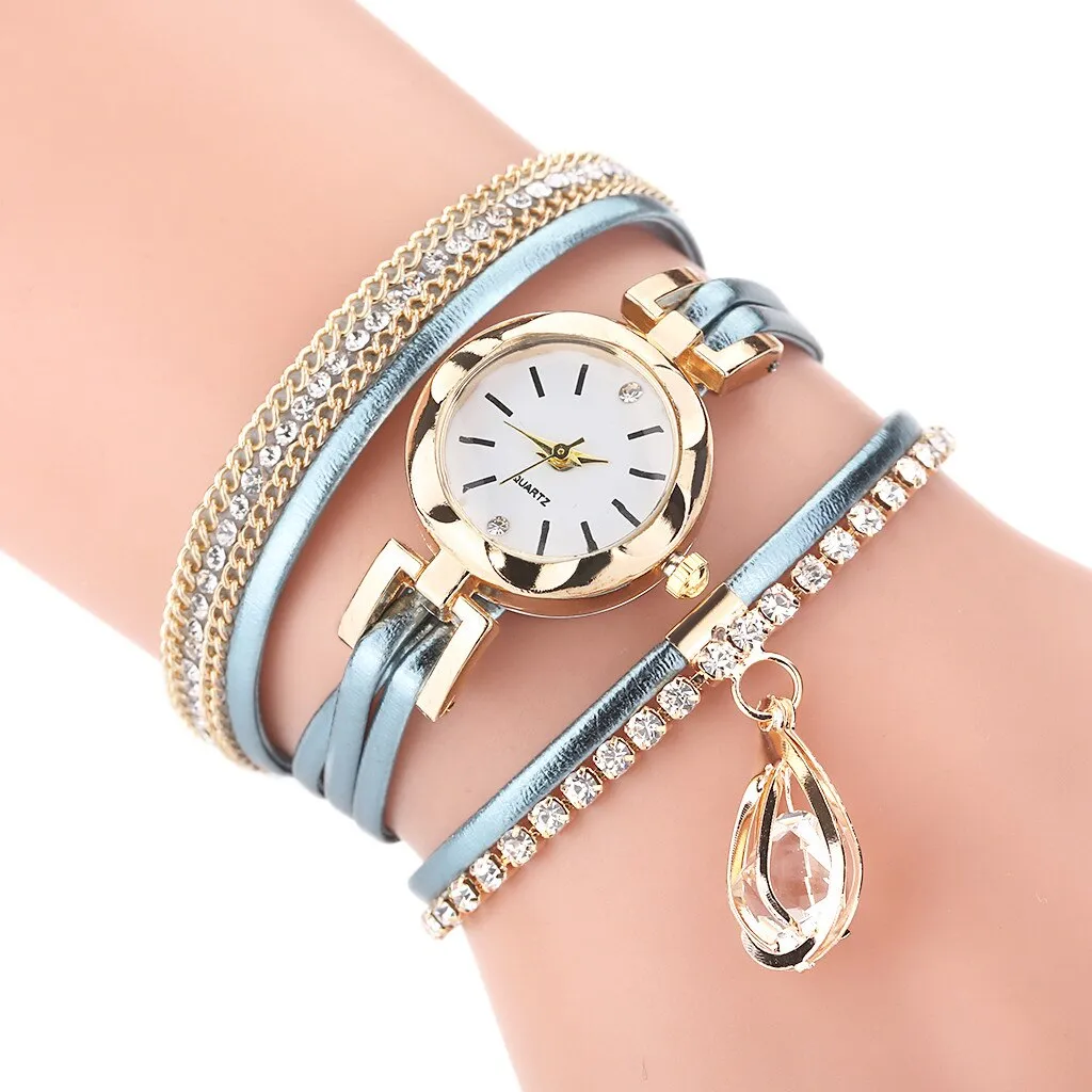 Luxury Diamond Women's Gold Wrist Watch