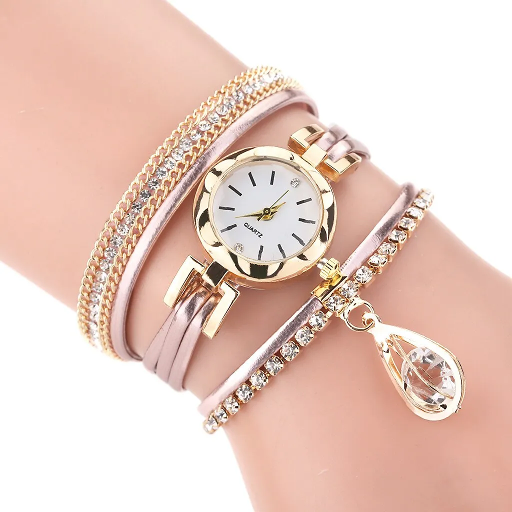 Luxury Diamond Women's Gold Wrist Watch