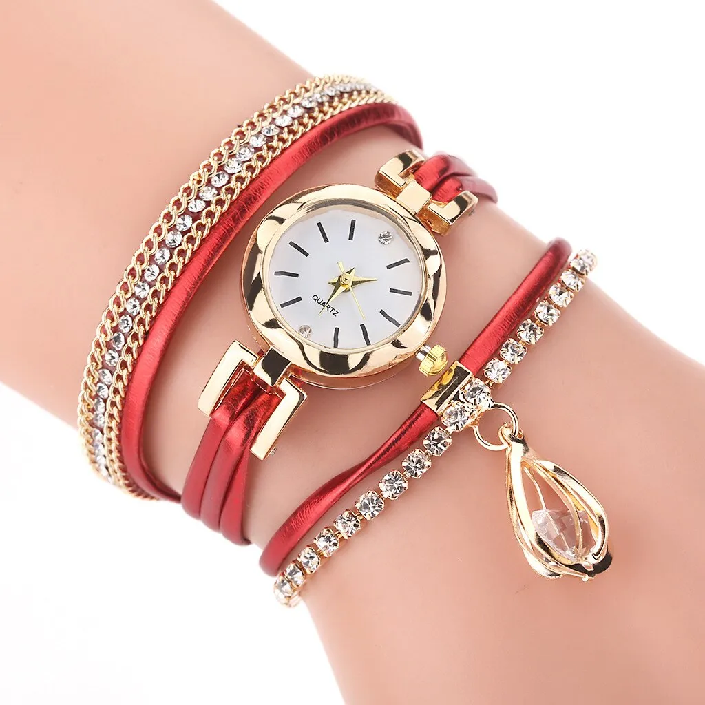 Luxury Diamond Women's Gold Wrist Watch
