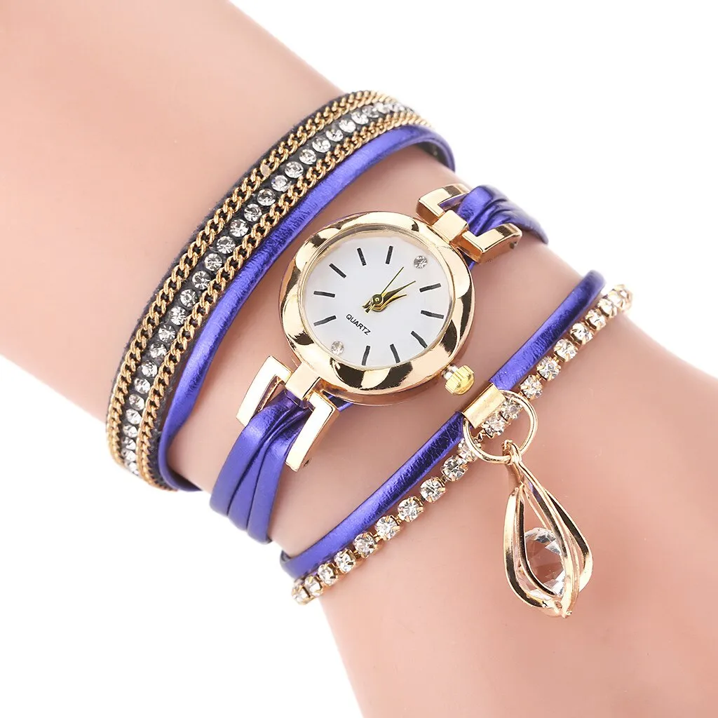 Luxury Diamond Women's Gold Wrist Watch
