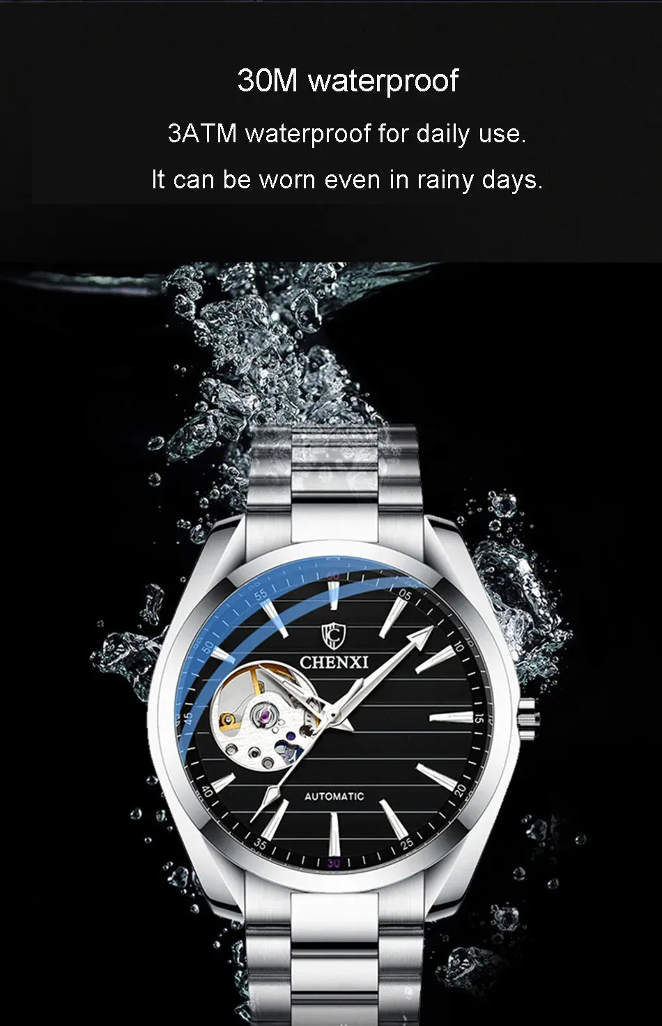 Luxury Fashion Mechanical Automatic Wristwatches