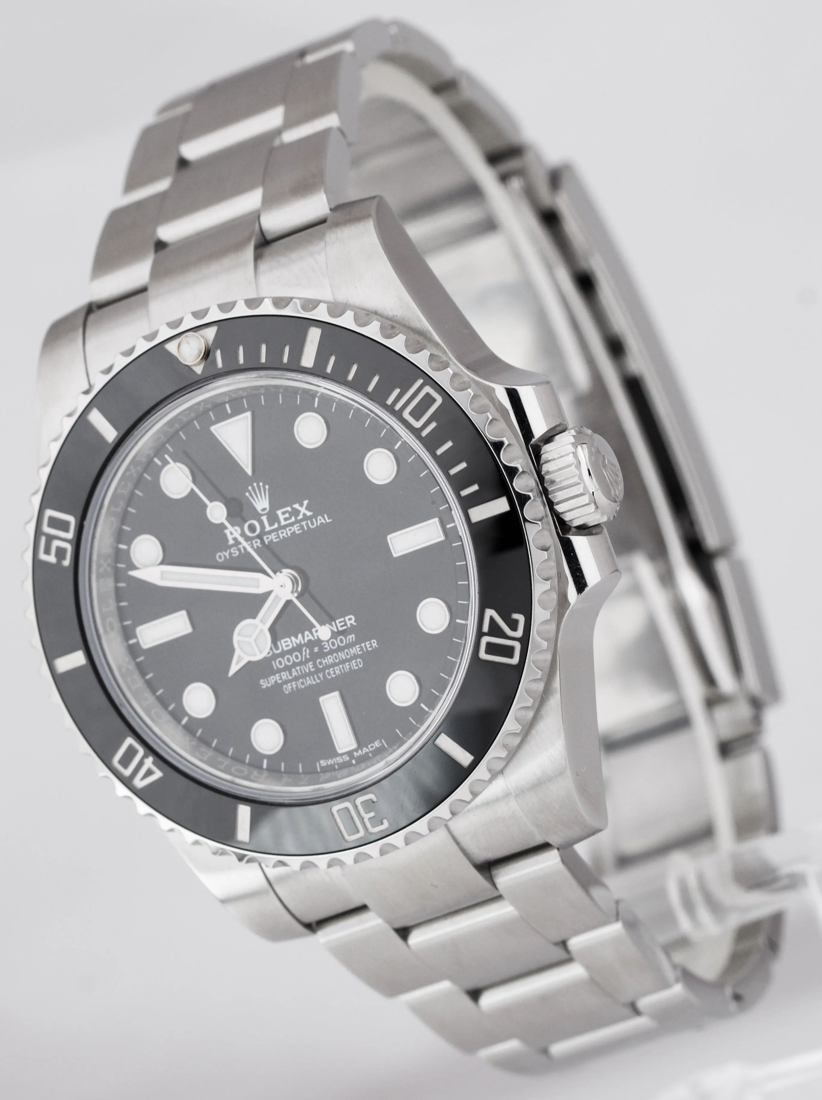 MAY 2019 UNPOLISHED Rolex Submariner No-Date Stainless Steel 40mm Watch 114060