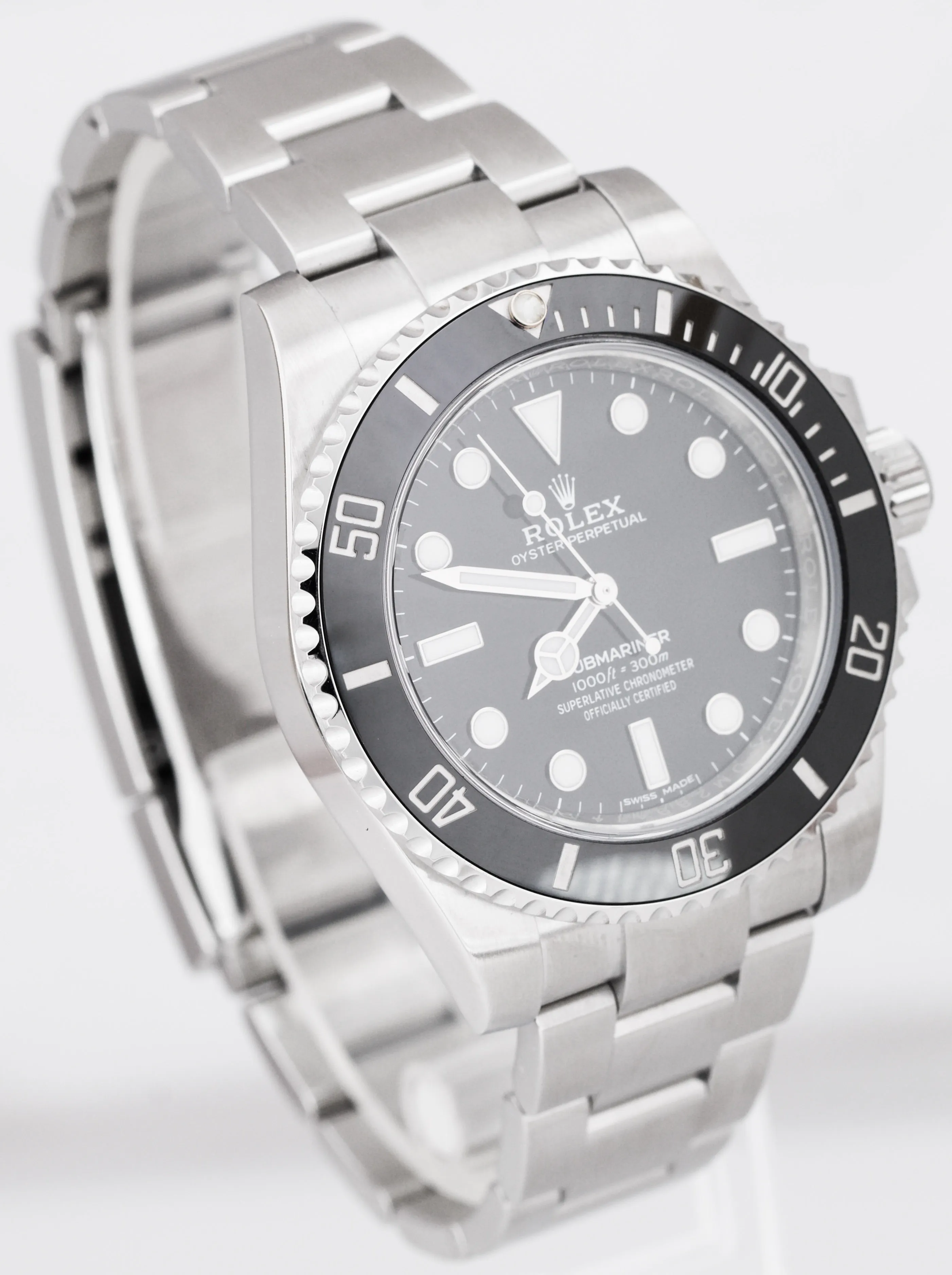 MAY 2019 UNPOLISHED Rolex Submariner No-Date Stainless Steel 40mm Watch 114060