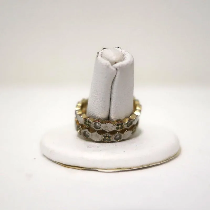 Melinda Maria Snake Wrap Ring Crystal Pave Size 10
