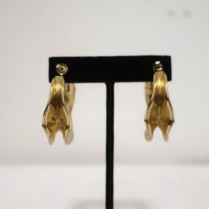 Melissa Lovy Large Hoop Earrings Gold-Plated