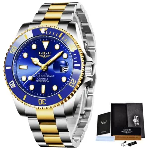 Men Sport Watches 30ATM Waterproof Date Clock