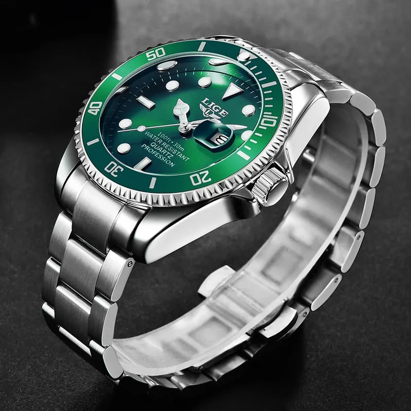 Men Sport Watches 30ATM Waterproof Date Clock