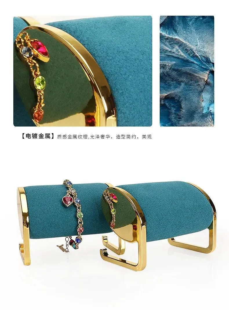 Metal Fiber Jewelry Display T-bar Watches Holder Bracelet Window Show Organizer Home Shop Jewelry Photo Props