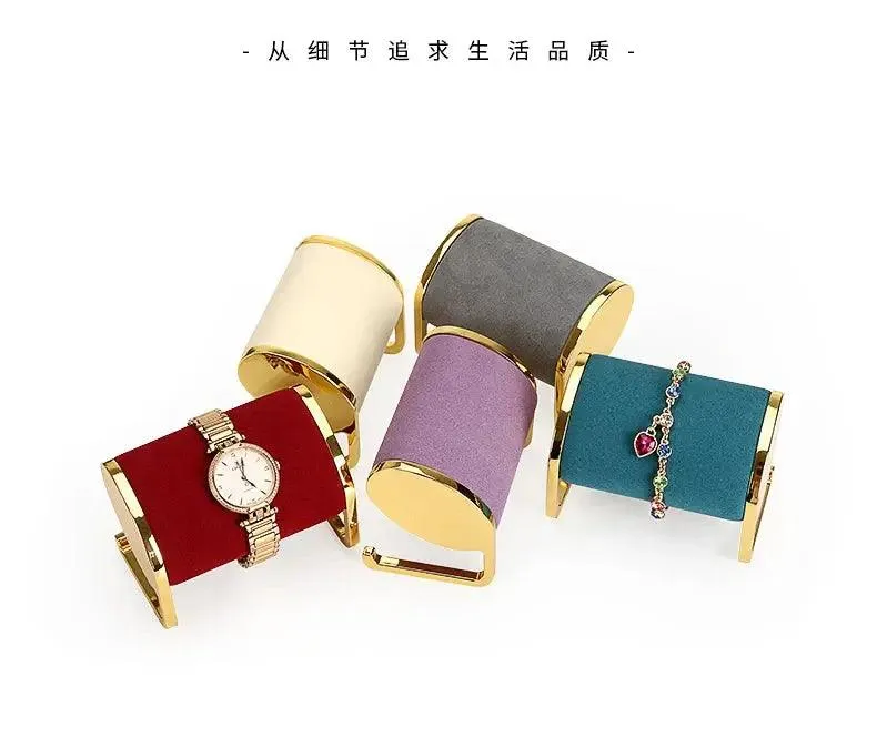 Metal Fiber Jewelry Display T-bar Watches Holder Bracelet Window Show Organizer Home Shop Jewelry Photo Props