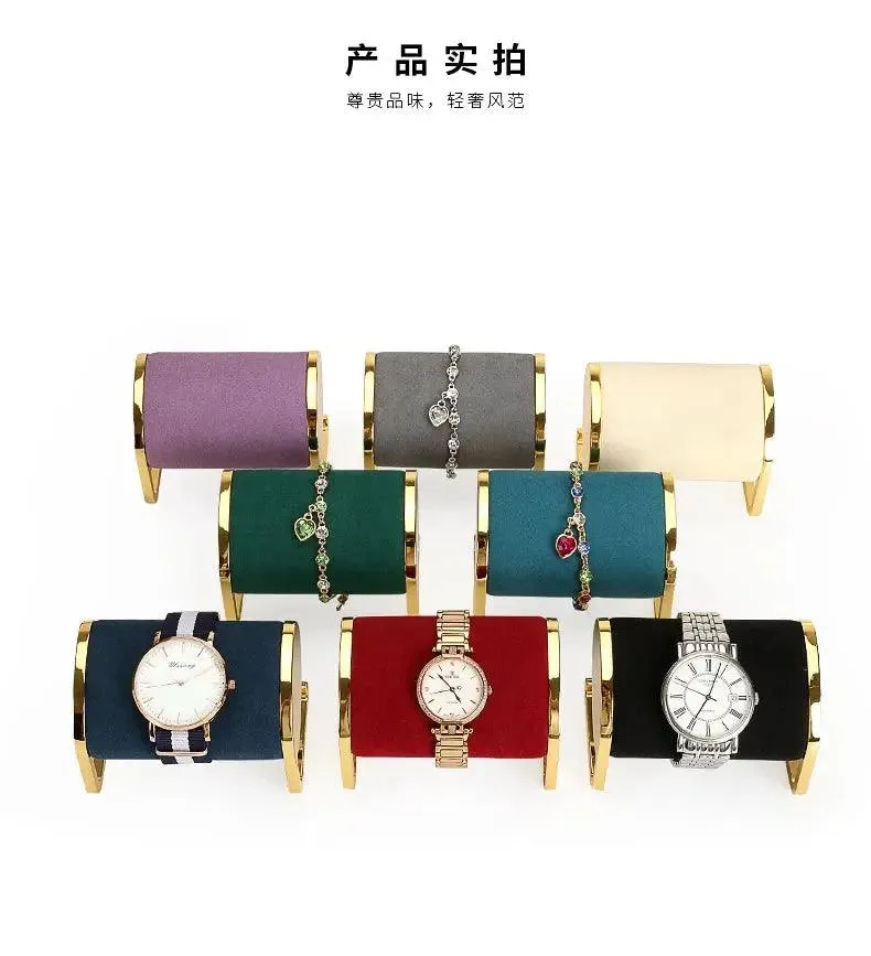 Metal Fiber Jewelry Display T-bar Watches Holder Bracelet Window Show Organizer Home Shop Jewelry Photo Props
