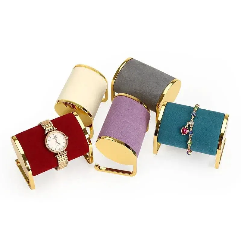 Metal Fiber Jewelry Display T-bar Watches Holder Bracelet Window Show Organizer Home Shop Jewelry Photo Props