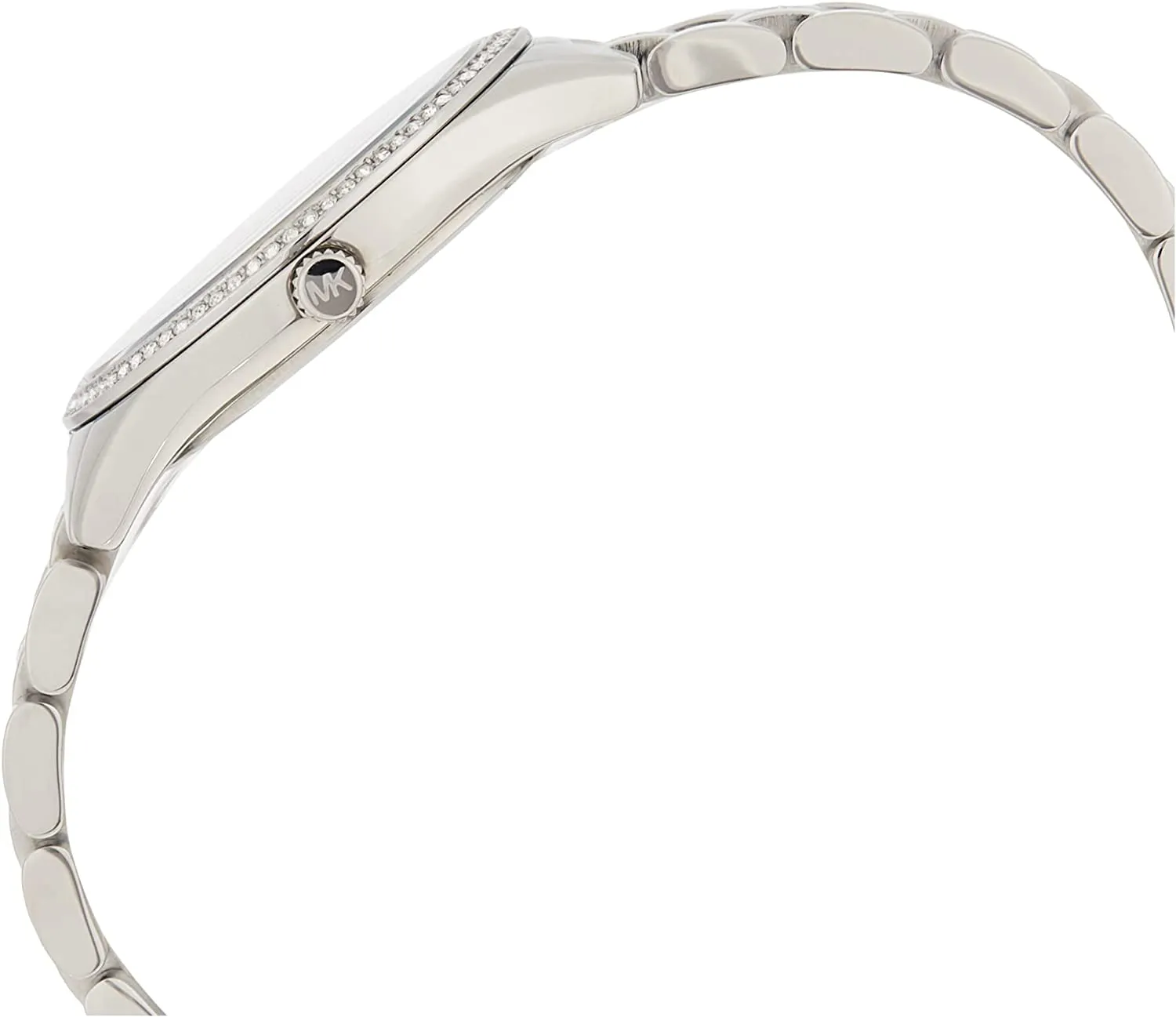 Michael Kors Women's Lauryn Stainless Steel Quartz Stainless-Steel Strap, Silver, 16 Casual Watch (Model: MK3900)