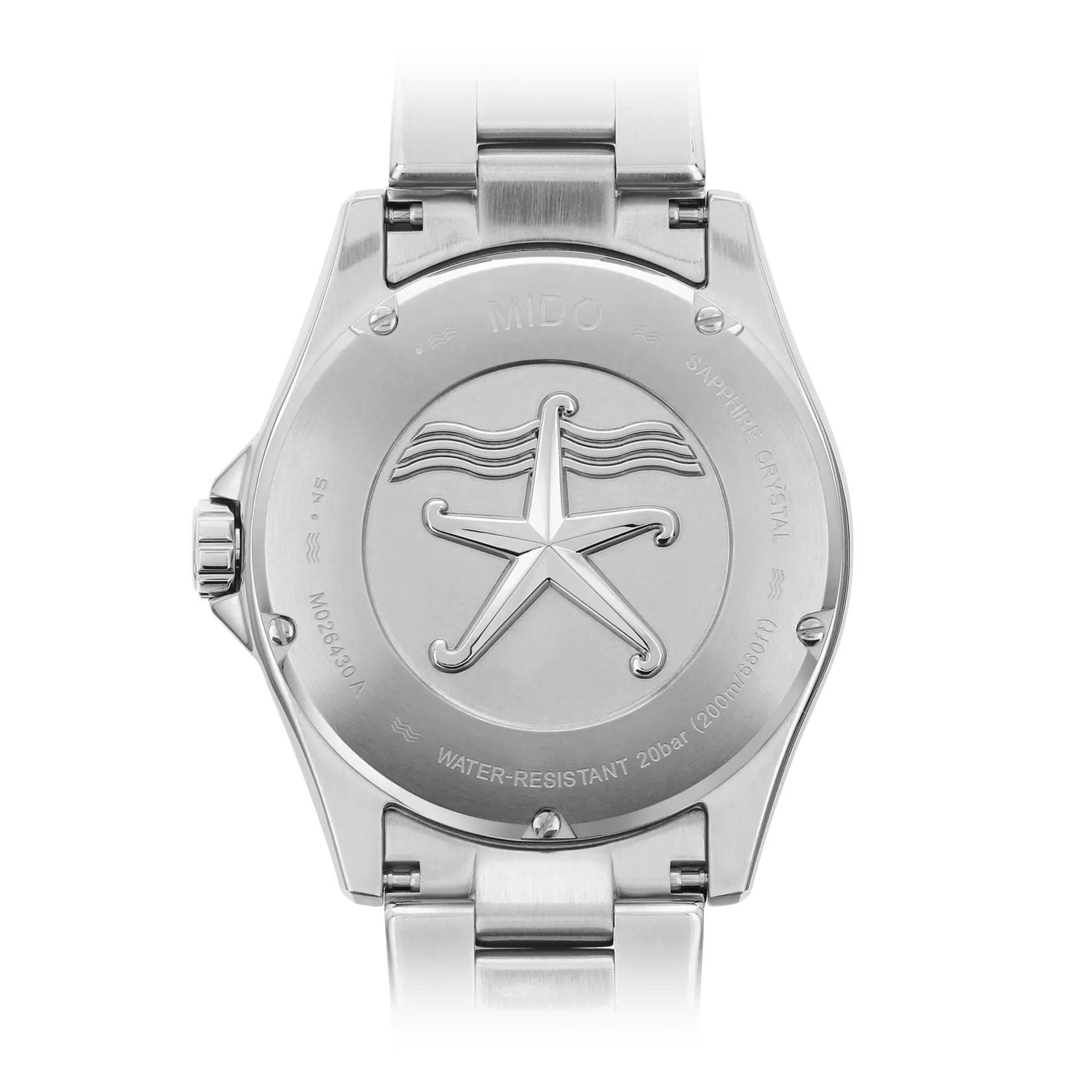 Mido Ocean Star 200 Black Dial Stainless Steel Men's Watch M0264301105100