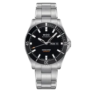 Mido Ocean Star 200 Black Dial Stainless Steel Men's Watch M0264301105100
