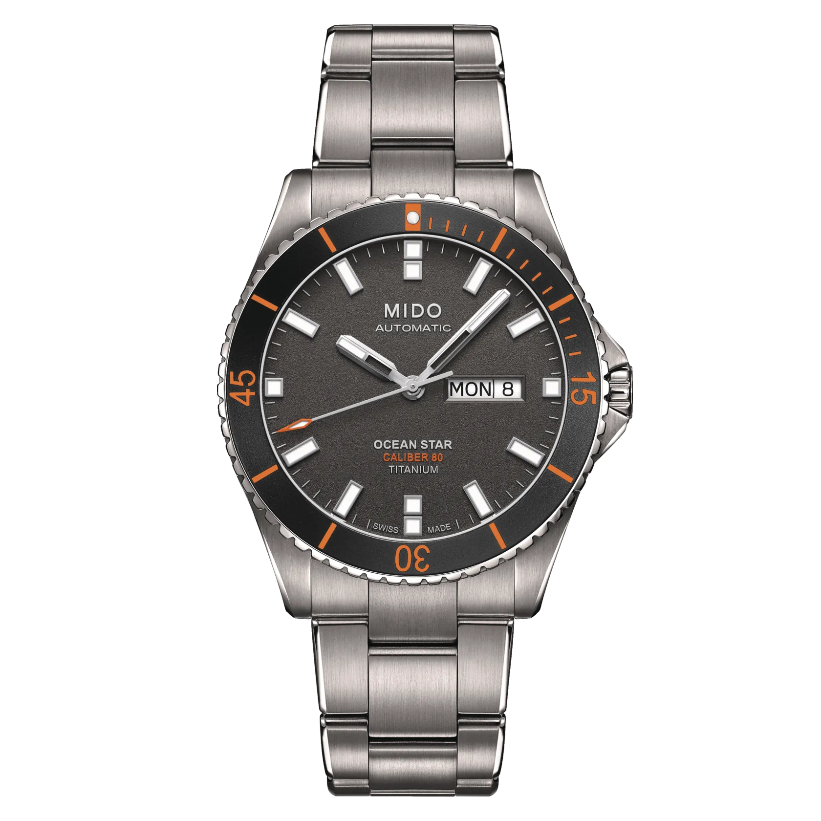 Mido Ocean Star 200 Titanium Anthracite Dial Men's Watch M0264304406100