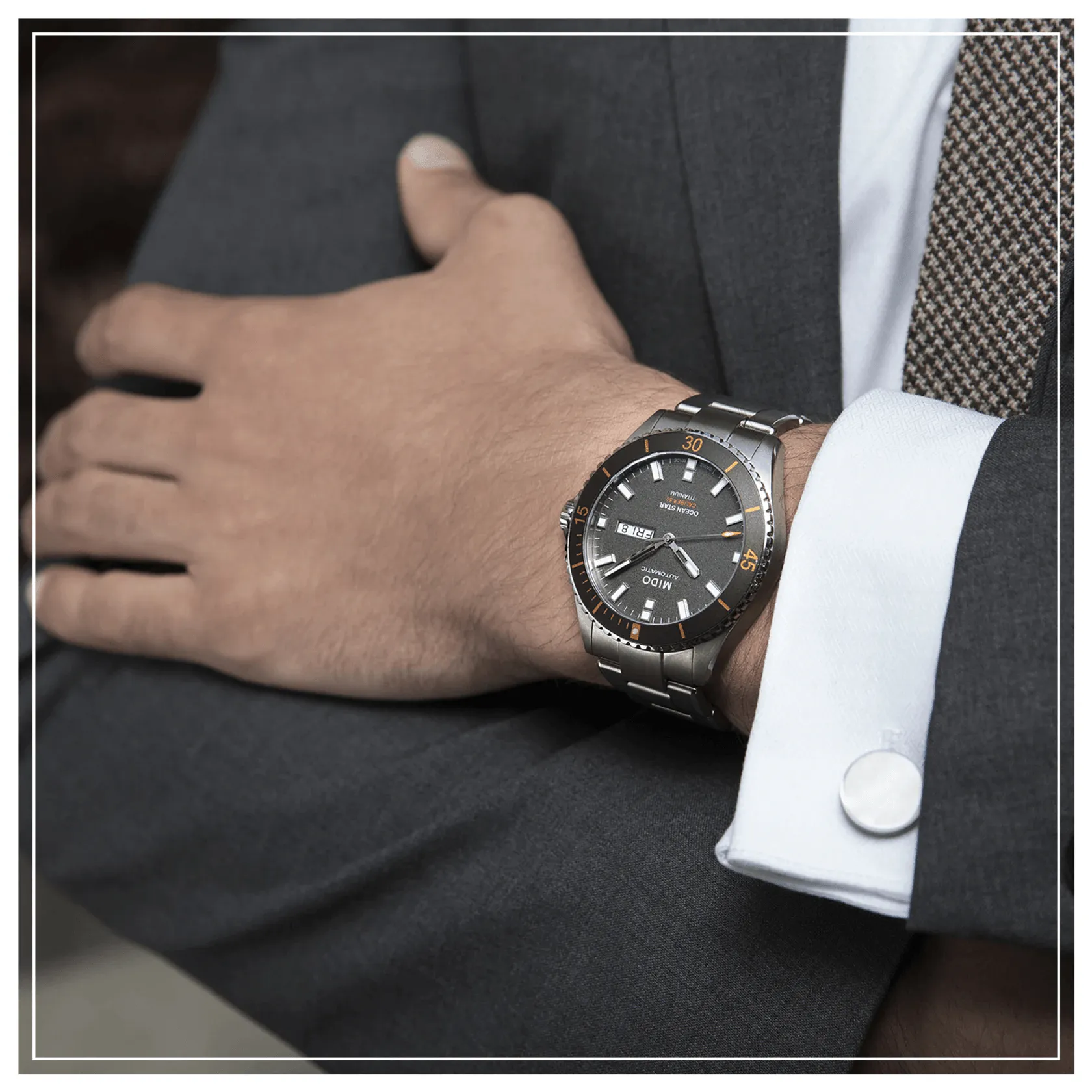 Mido Ocean Star 200 Titanium Anthracite Dial Men's Watch M0264304406100