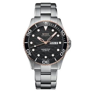 Mido Ocean Star 200C Black Dial Stainless Steel Men's Watch M0424302105100