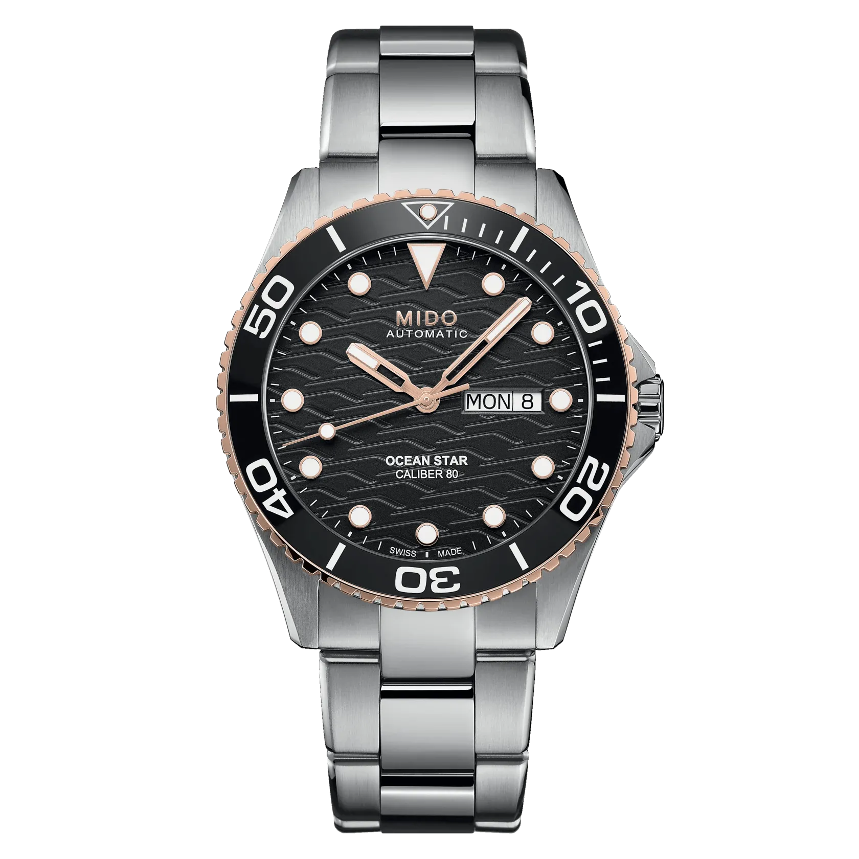 Mido Ocean Star 200C Black Dial Stainless Steel Men's Watch M0424302105100