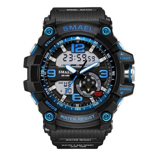 Military Army Wristwatch LED Quartz