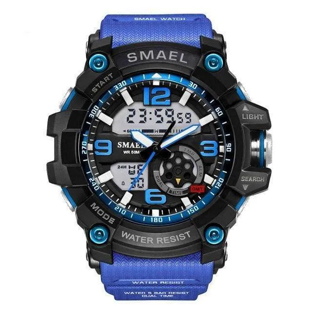 Military Army Wristwatch LED Quartz
