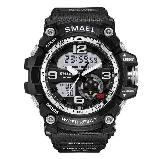 Military Army Wristwatch LED Quartz