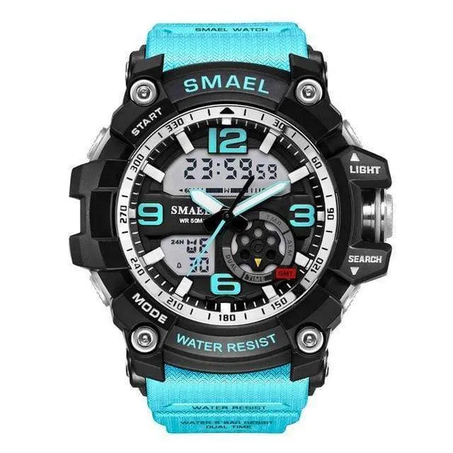 Military Army Wristwatch LED Quartz