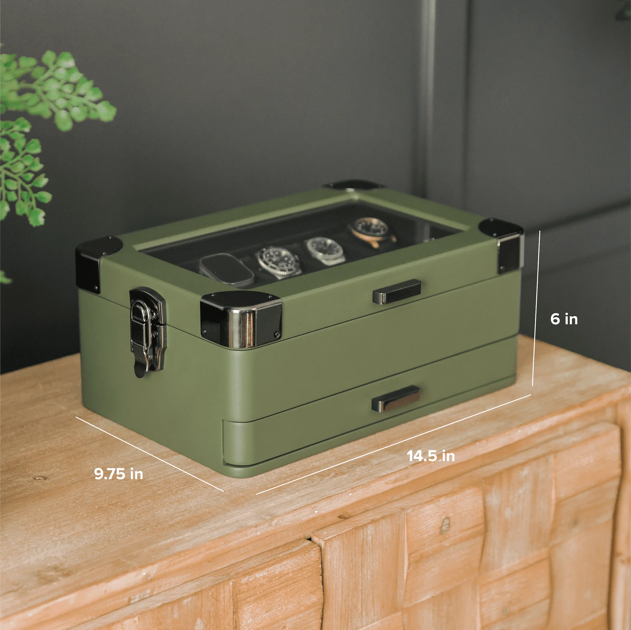 Military Modular Watch Box - 10 Slot by Case Elegance