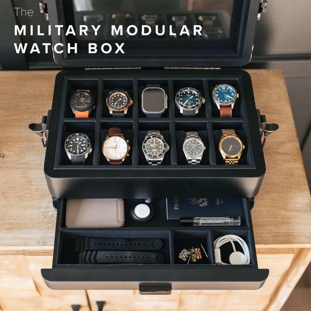 Military Watch Box | Black