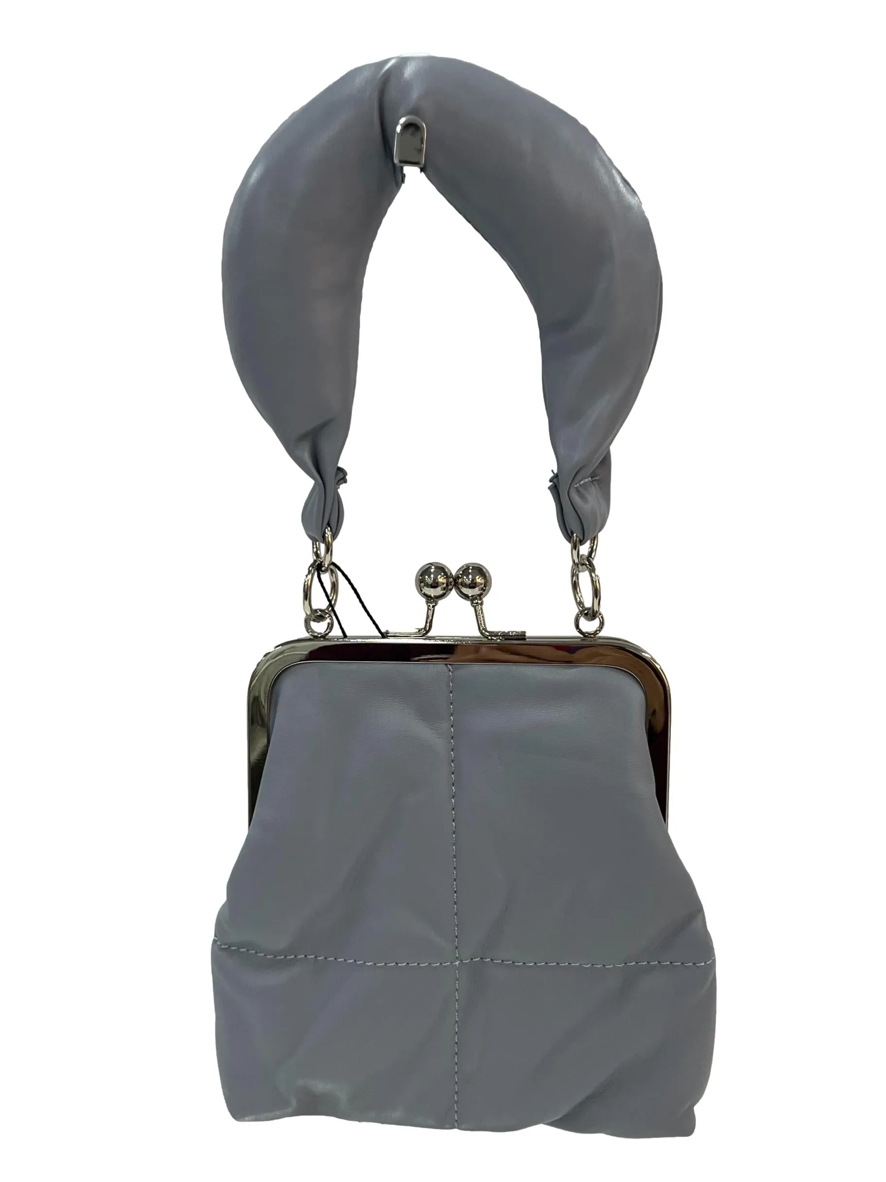 Mini Crossbody Bag With Top Handle - Blue