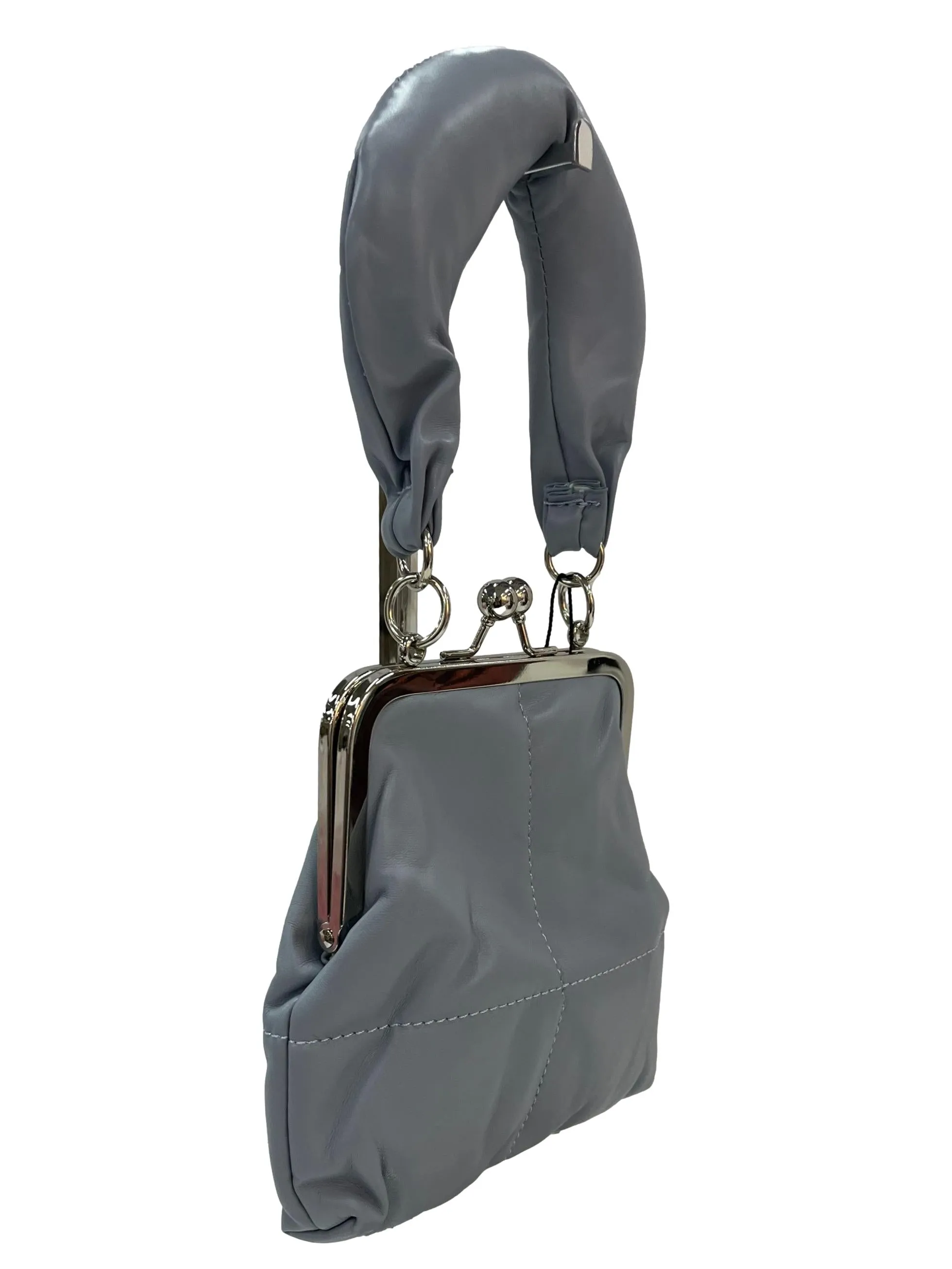 Mini Crossbody Bag With Top Handle - Blue