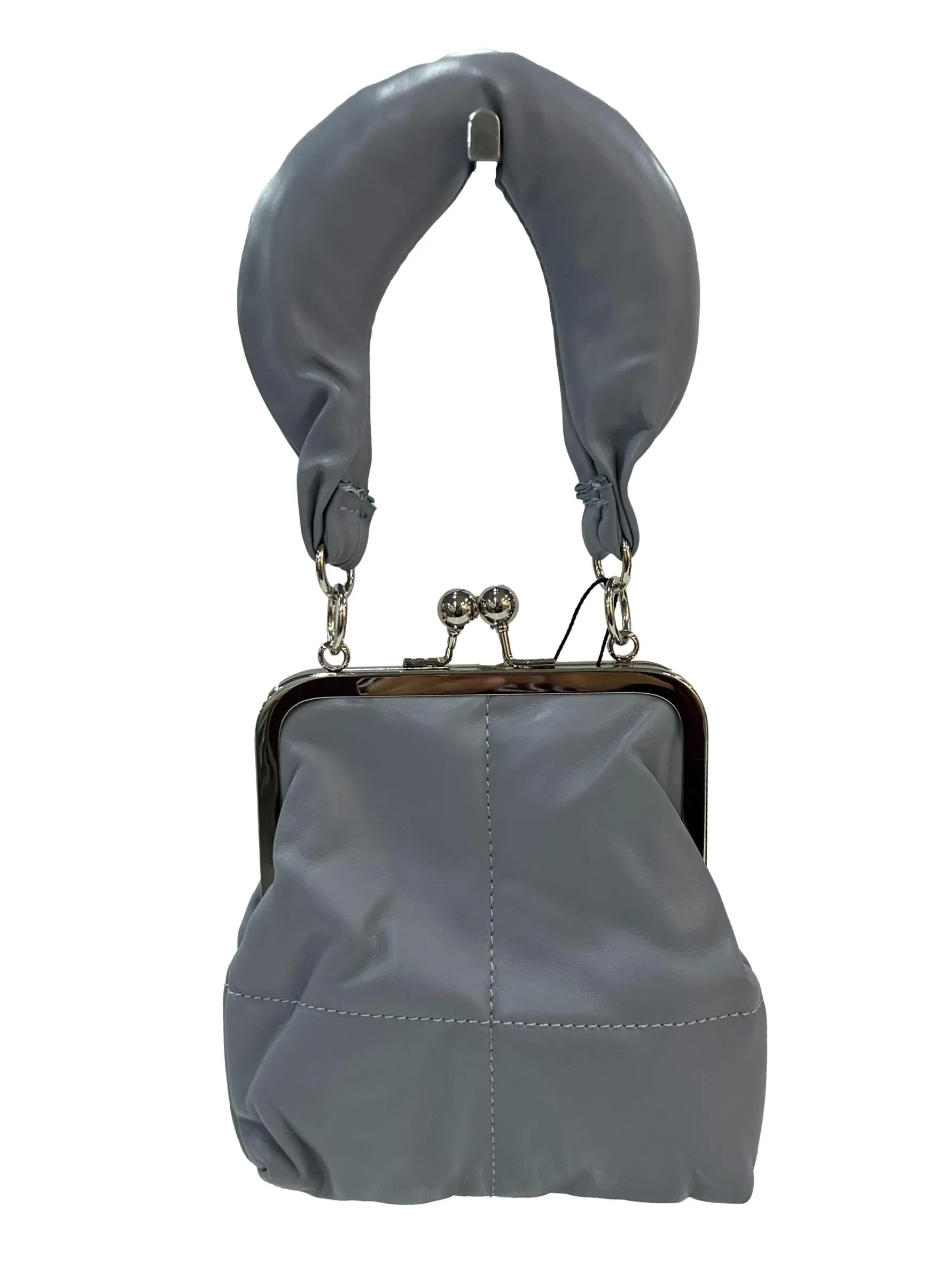 Mini Crossbody Bag With Top Handle - Blue