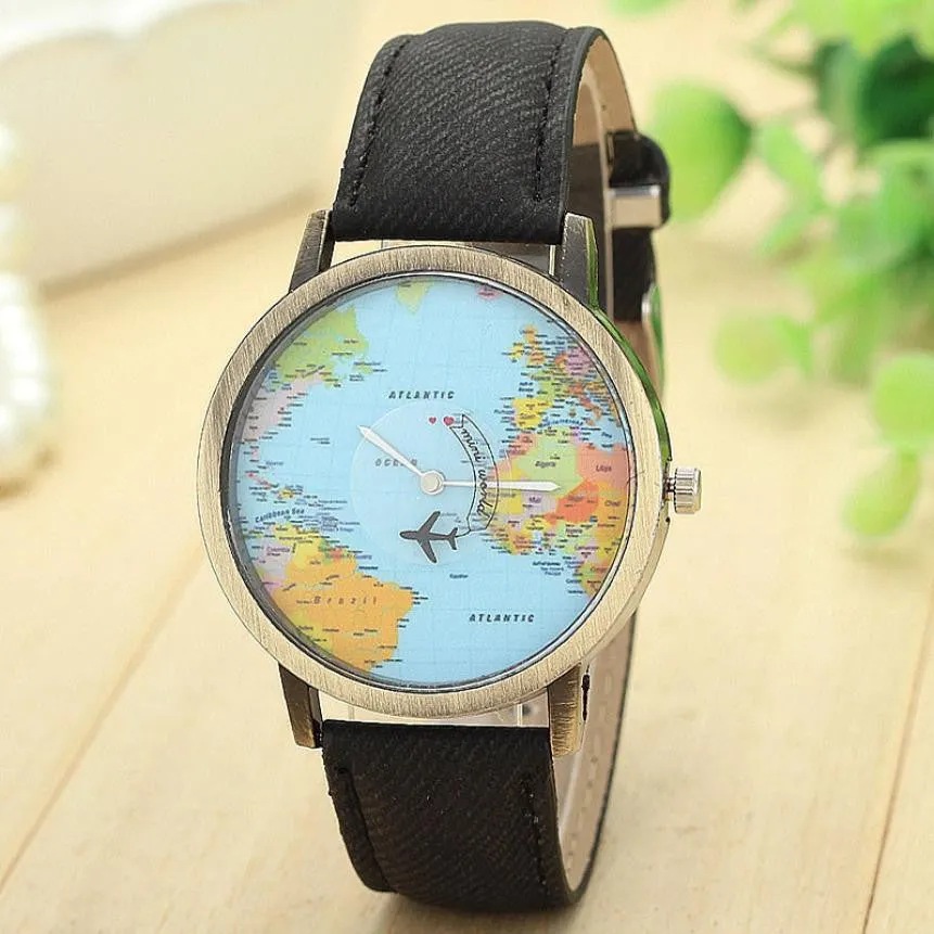 Mini World Map Watch