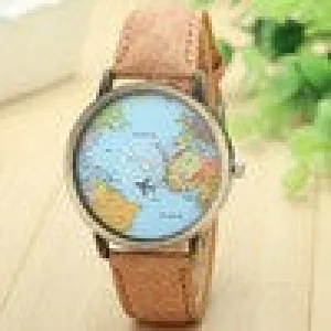 Mini World Map Watch