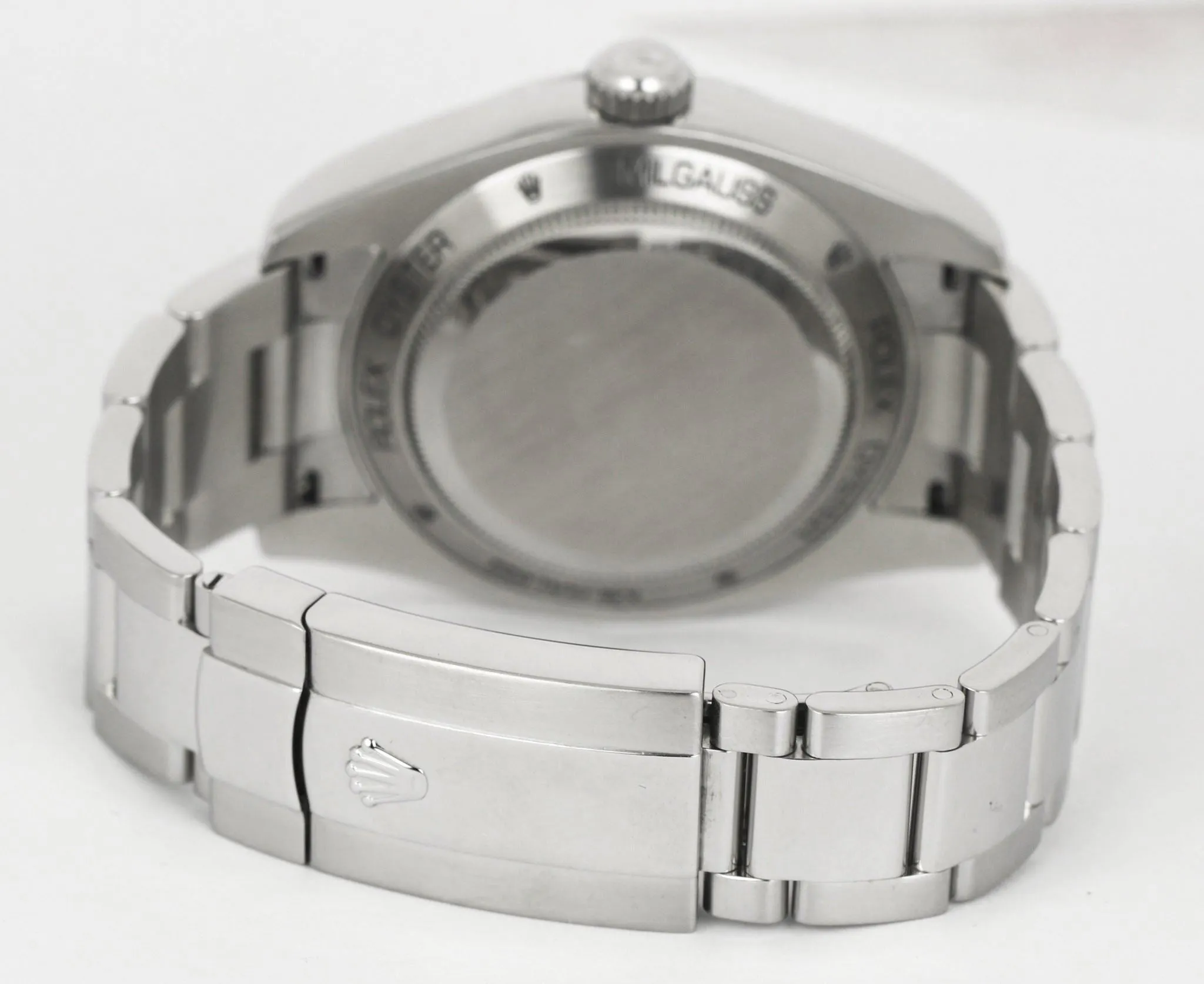 MINT 2009 Rolex Milgauss Black Dial Orange 116400 40mm Stainless Steel V Oyster