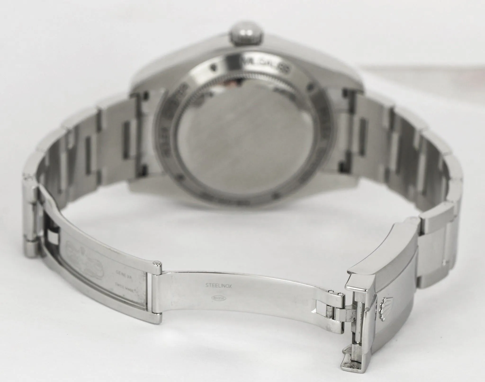 MINT 2009 Rolex Milgauss Black Dial Orange 116400 40mm Stainless Steel V Oyster
