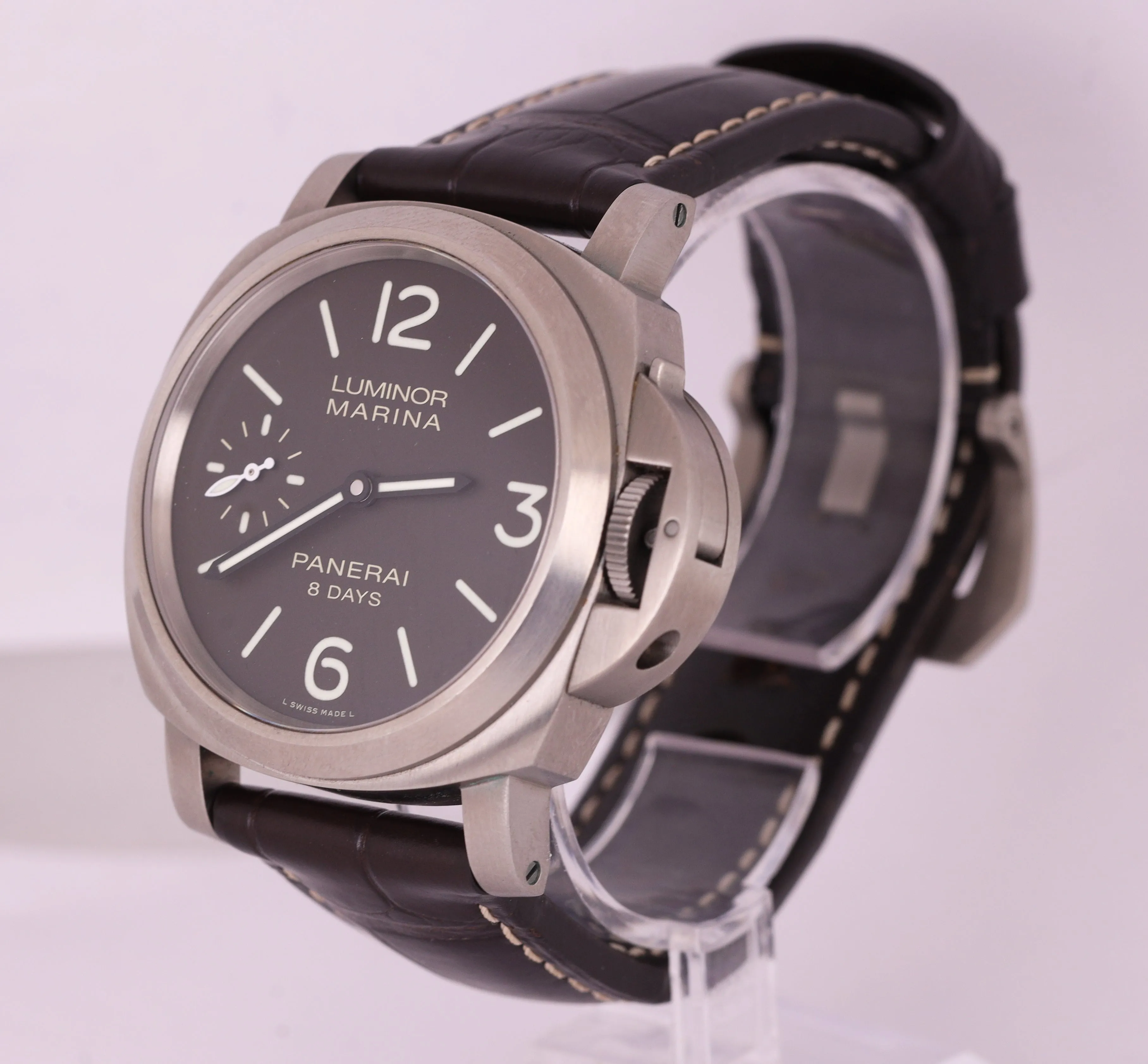 MINT 2016 Panerai Luminor Marina 8 Days 44mm Titanium Brown PAM00564 B P PAM 564