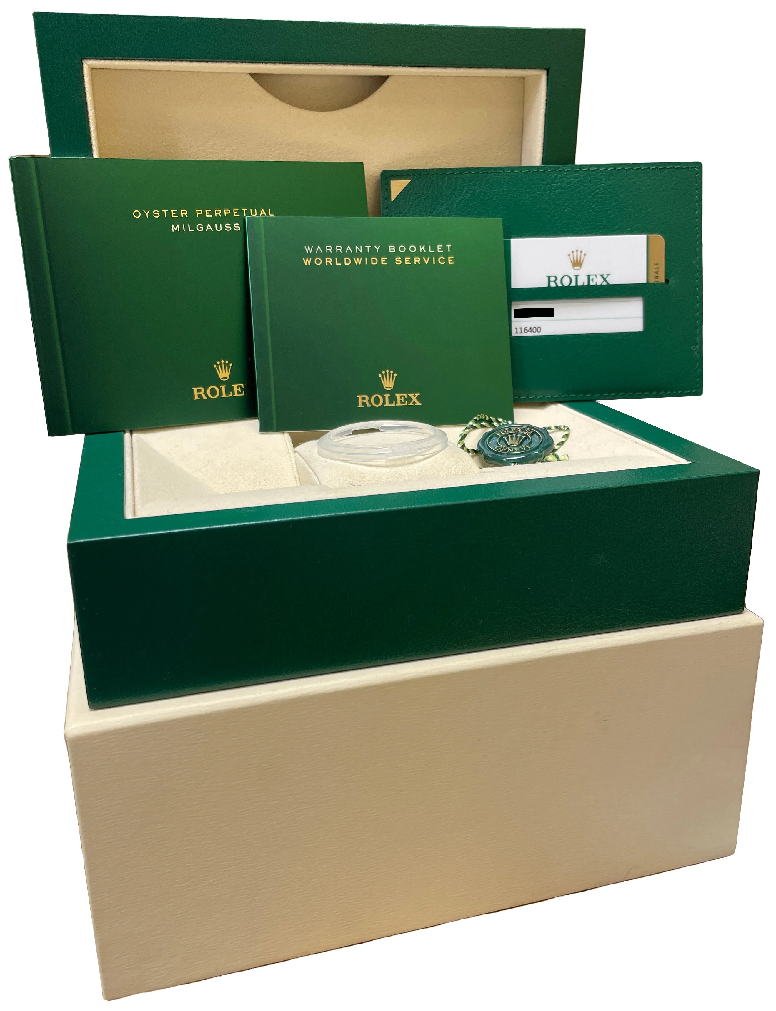 MINT 2017 Rolex Milgauss White Anti-Magnetic Steel Oyster 40mm Watch 116400 B P