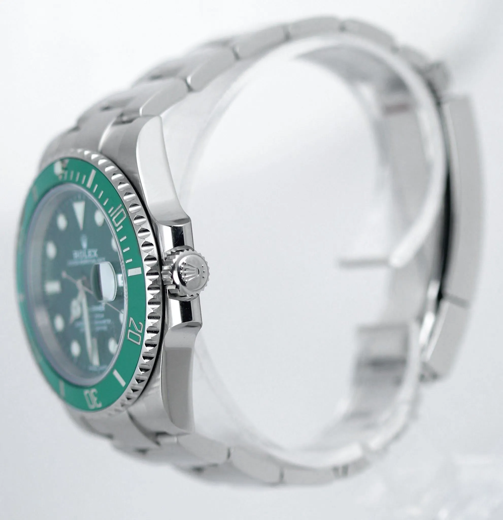 MINT 2018 Rolex HULK Submariner Date 116610 LV Green Ceramic Steel Watch B P