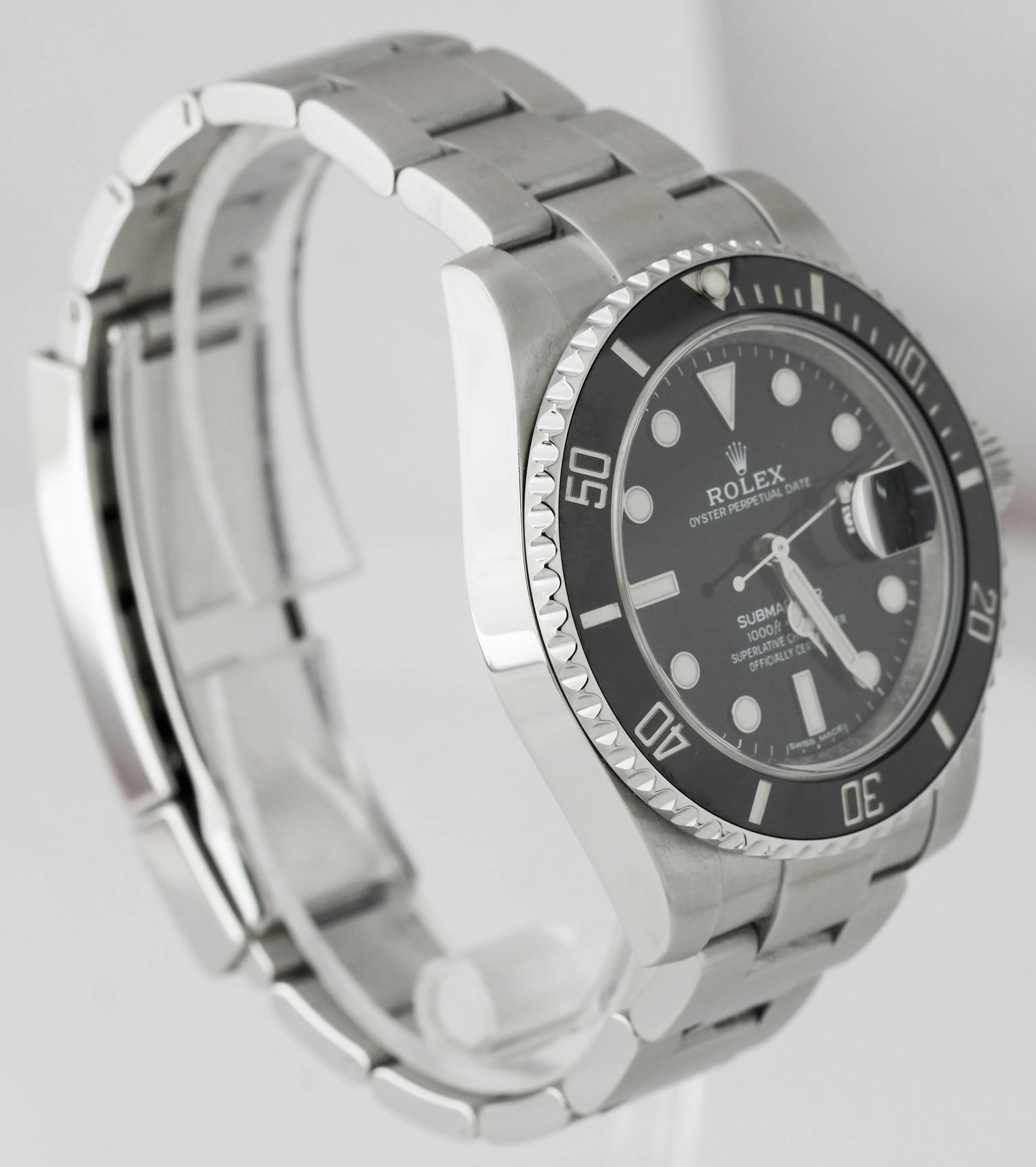 MINT 2018 Rolex Submariner Date 40mm Stainless Black Ceramic Watch 116610 LN B P