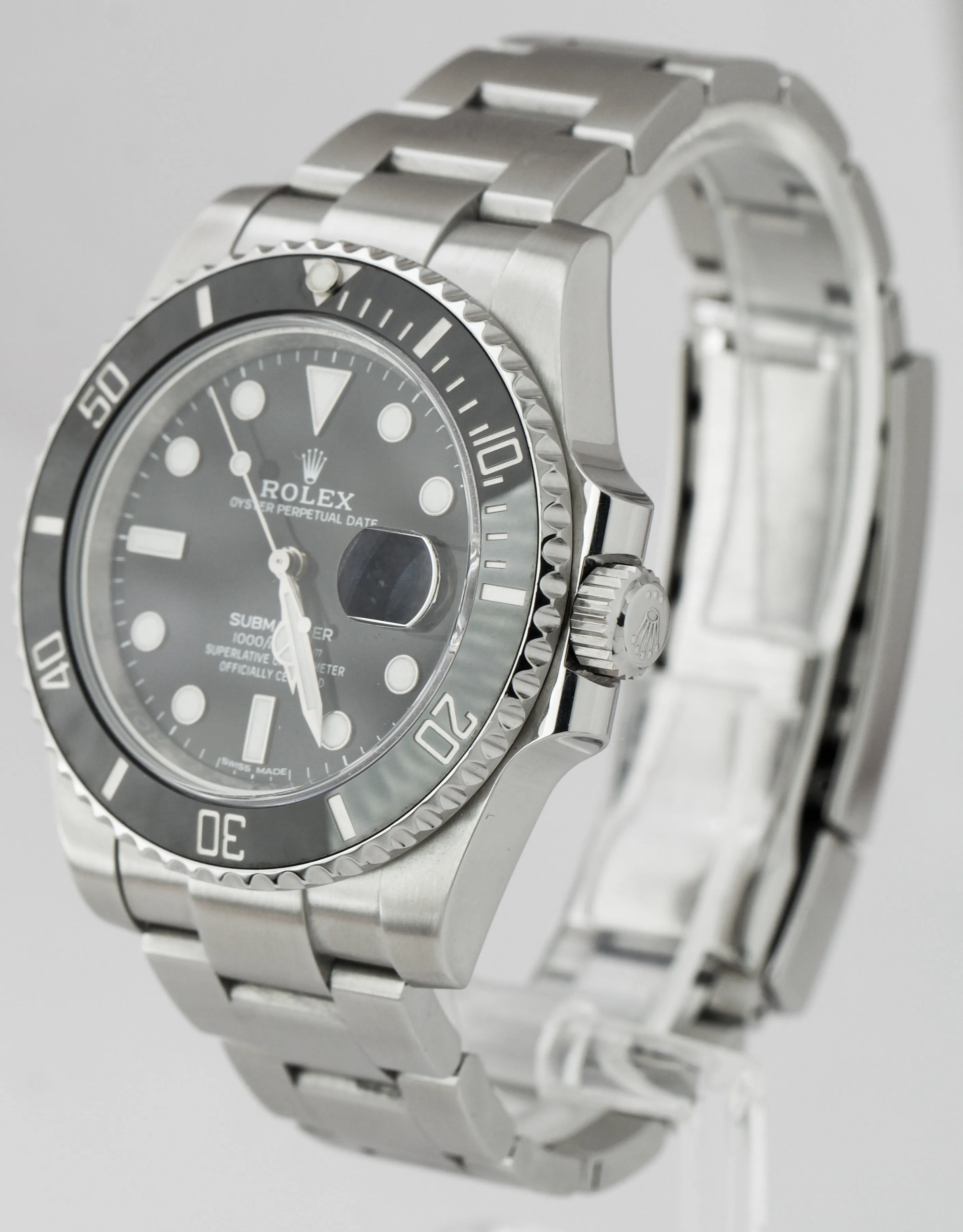 MINT 2018 Rolex Submariner Date 40mm Stainless Black Ceramic Watch 116610 LN B P