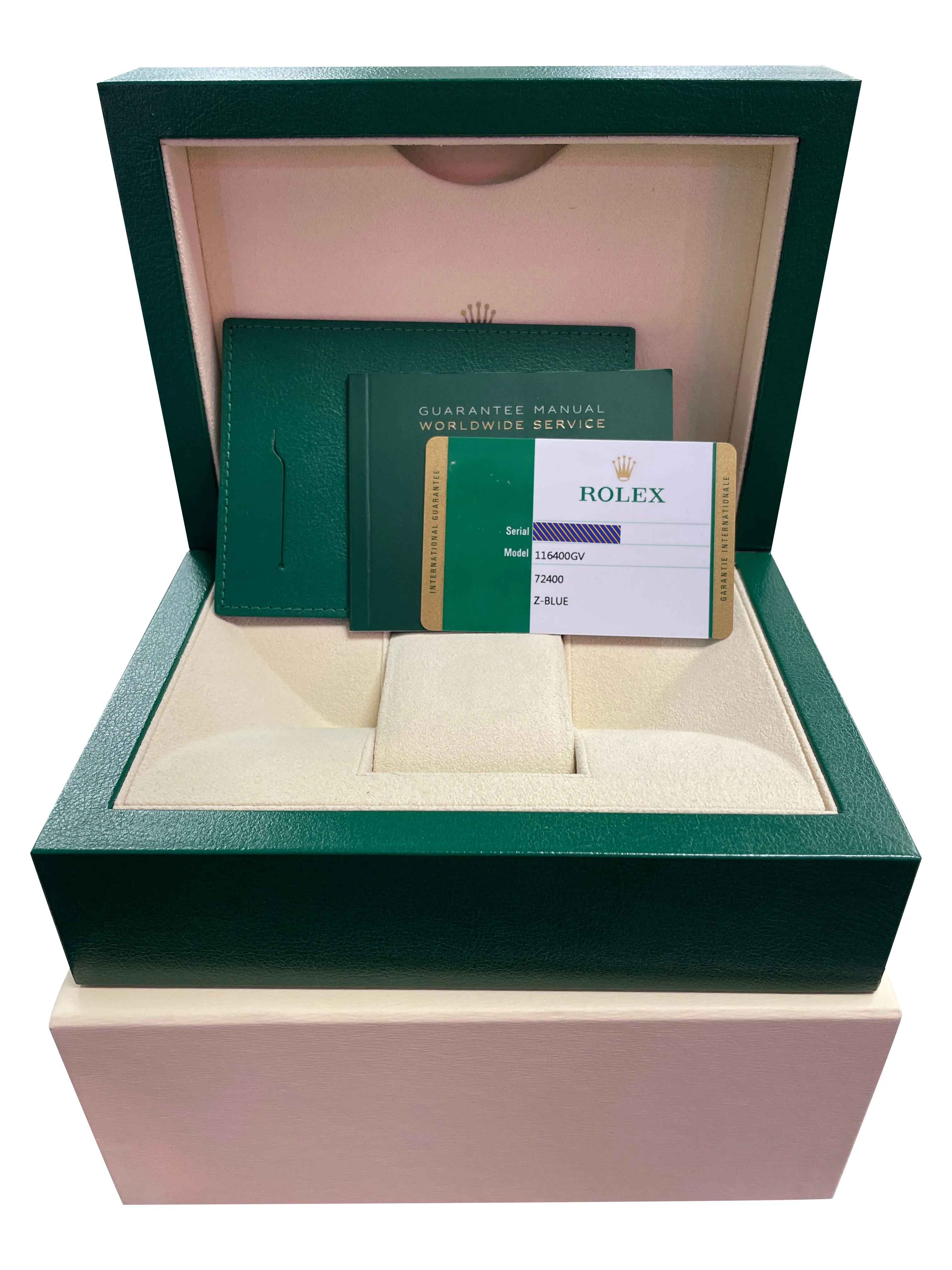 MINT 2019 Rolex Milgauss Z-Blue Green Anniversary 116400 GV Stainless Watch