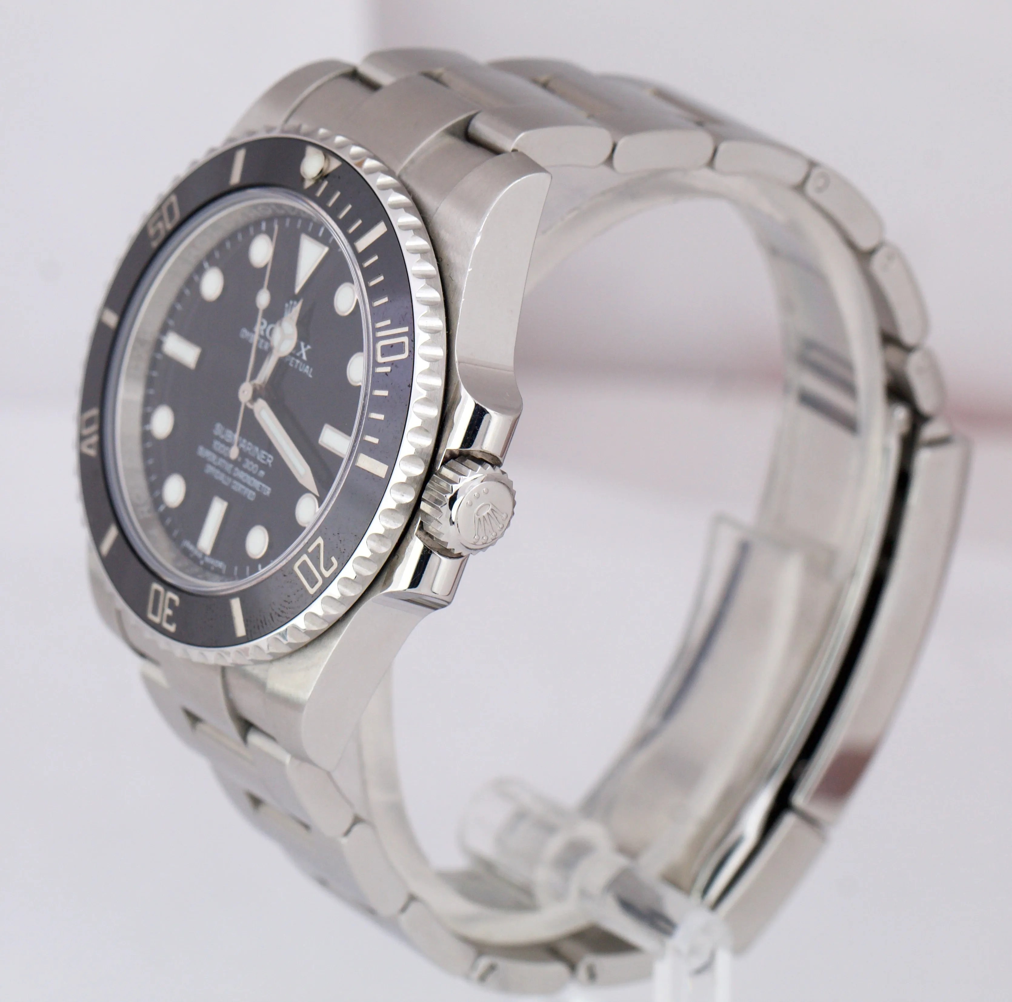MINT 2019 Rolex Submariner No-Date Stainless Steel 40mm Black Watch 114060 B P