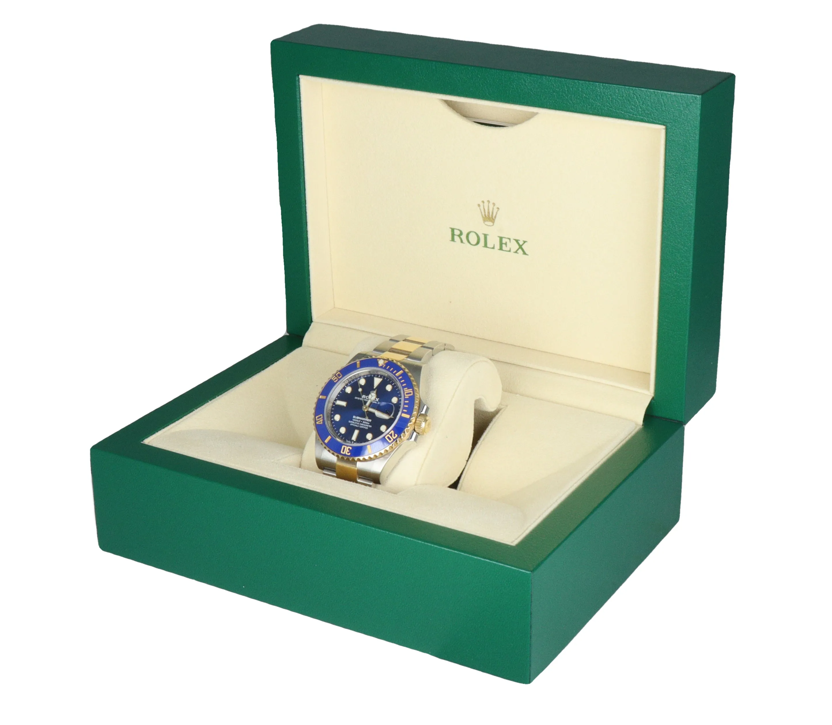 MINT 2020 Rolex Submariner Blue Sunburst Ceramic 126613 LB Two-Tone Gold Steel