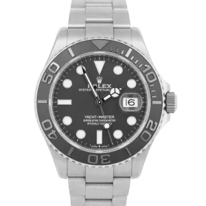 MINT 2023 PAPERS Rolex Yacht-Master TITANIUM Black Ceramic 42mm 226627 BOX