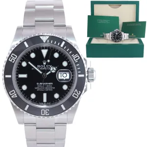 MINT 2023 Rolex Submariner 41mm Black Ceramic 126610LN Watch Box