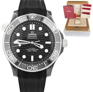 MINT Omega Seamaster Diver 300M Black Ceramic 43.5mm Watch 210.92.44.20.01.002